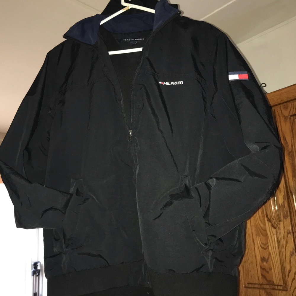 Tommy Hilfiger Men's Yacht Jacket, Large, hood